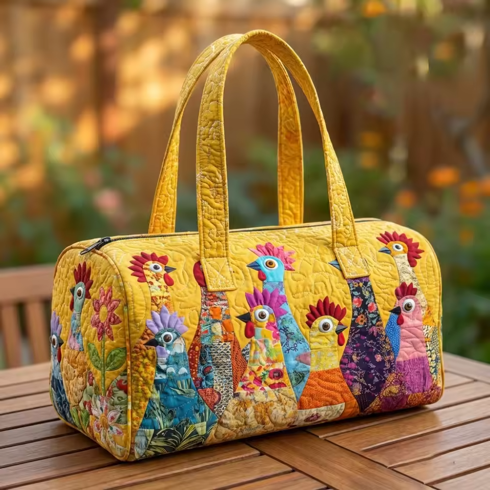 Laure | Sac de voyage souple fait main – sac de voyage souple motif Laure