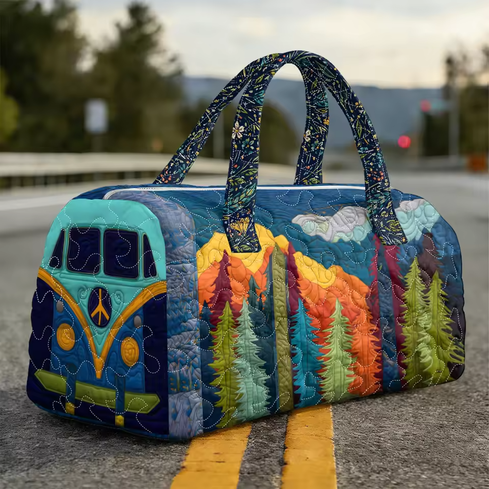 Noémie | Sac de voyage souple fait main – sac de voyage souple motif Noémie