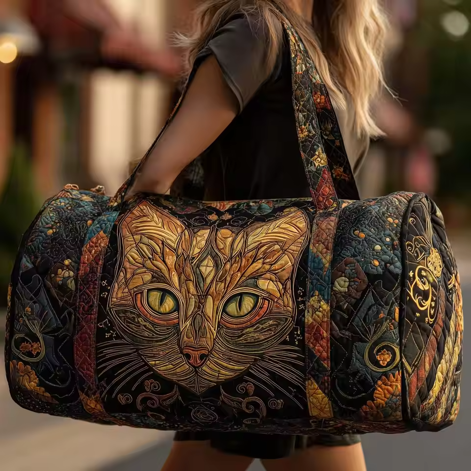 Séverine | Sac de voyage souple fait main – sac de voyage souple motif Séverine