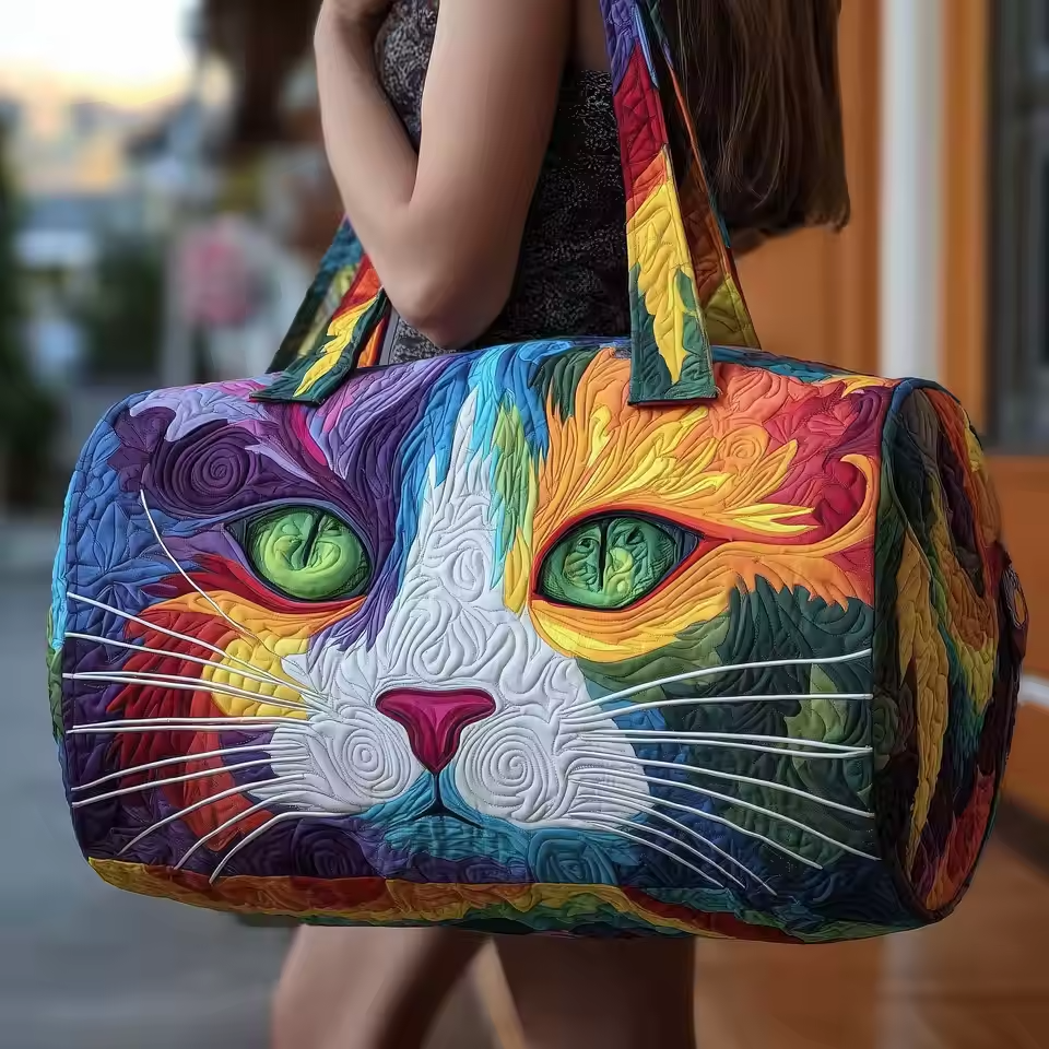 Charlotte | Sac de voyage souple fait main – sac de voyage souple motif Charlotte