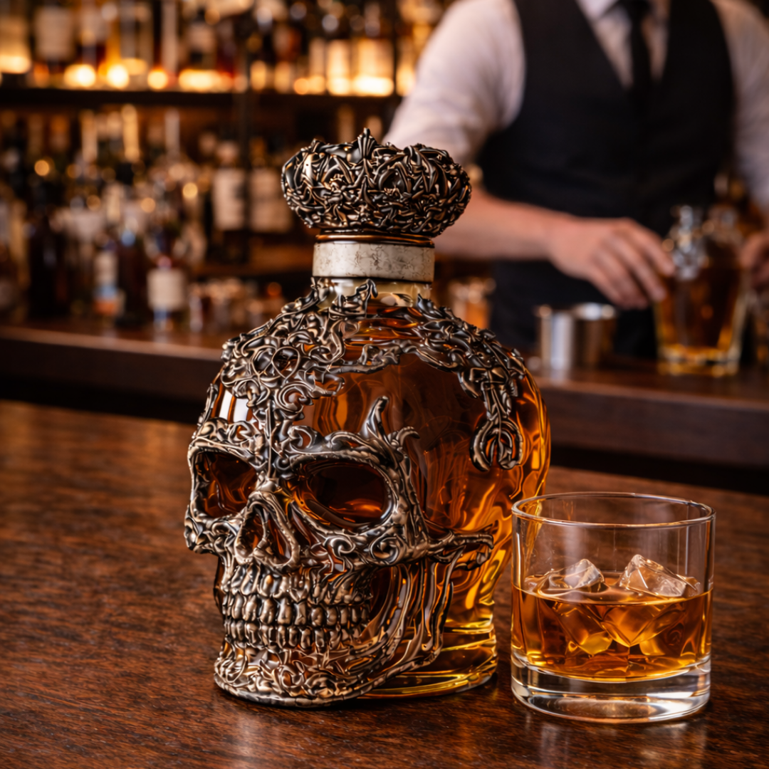Bouteille de Whisky - Édition Crâne Royal