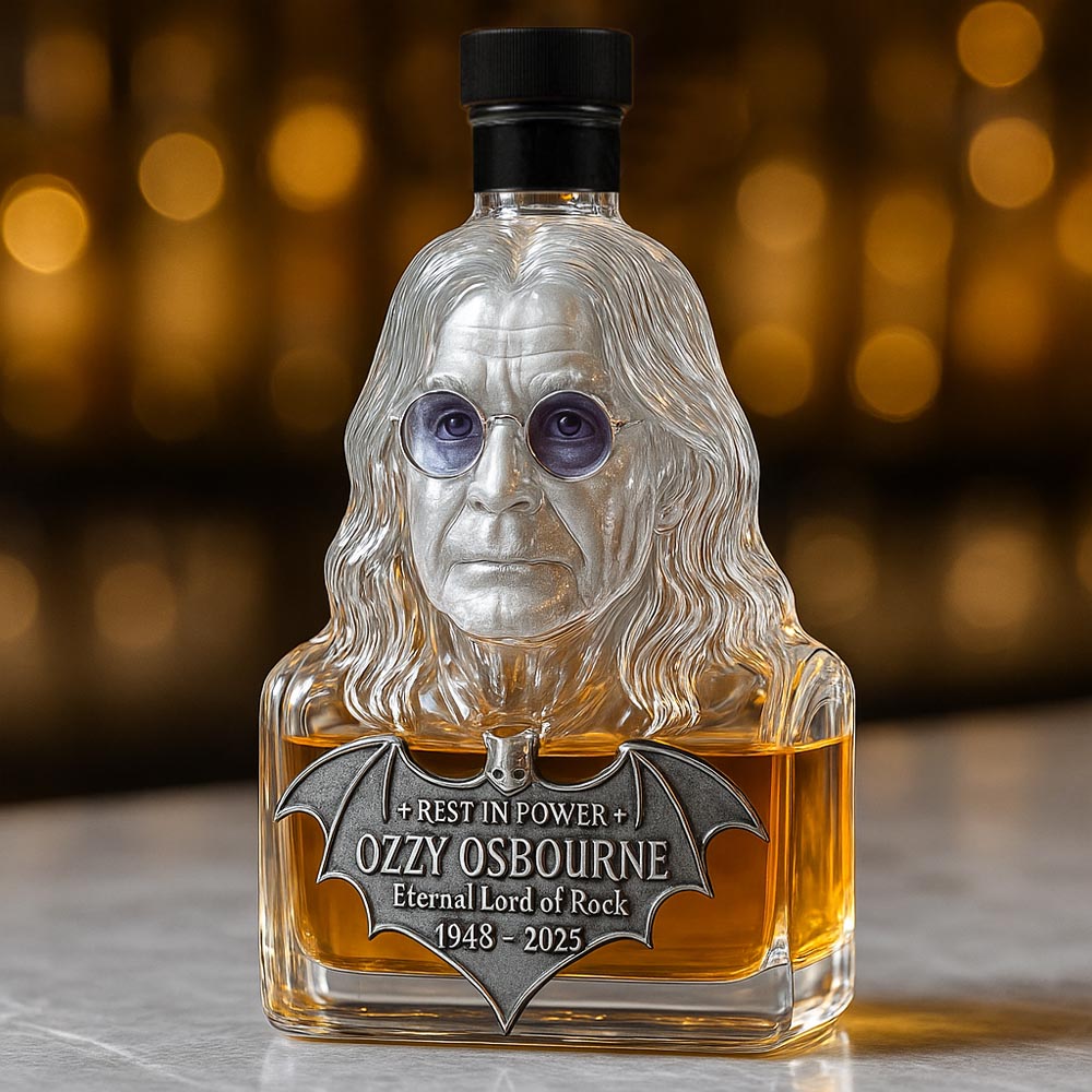 Bouteille de Whisky "Immortalisée dans le Verre"