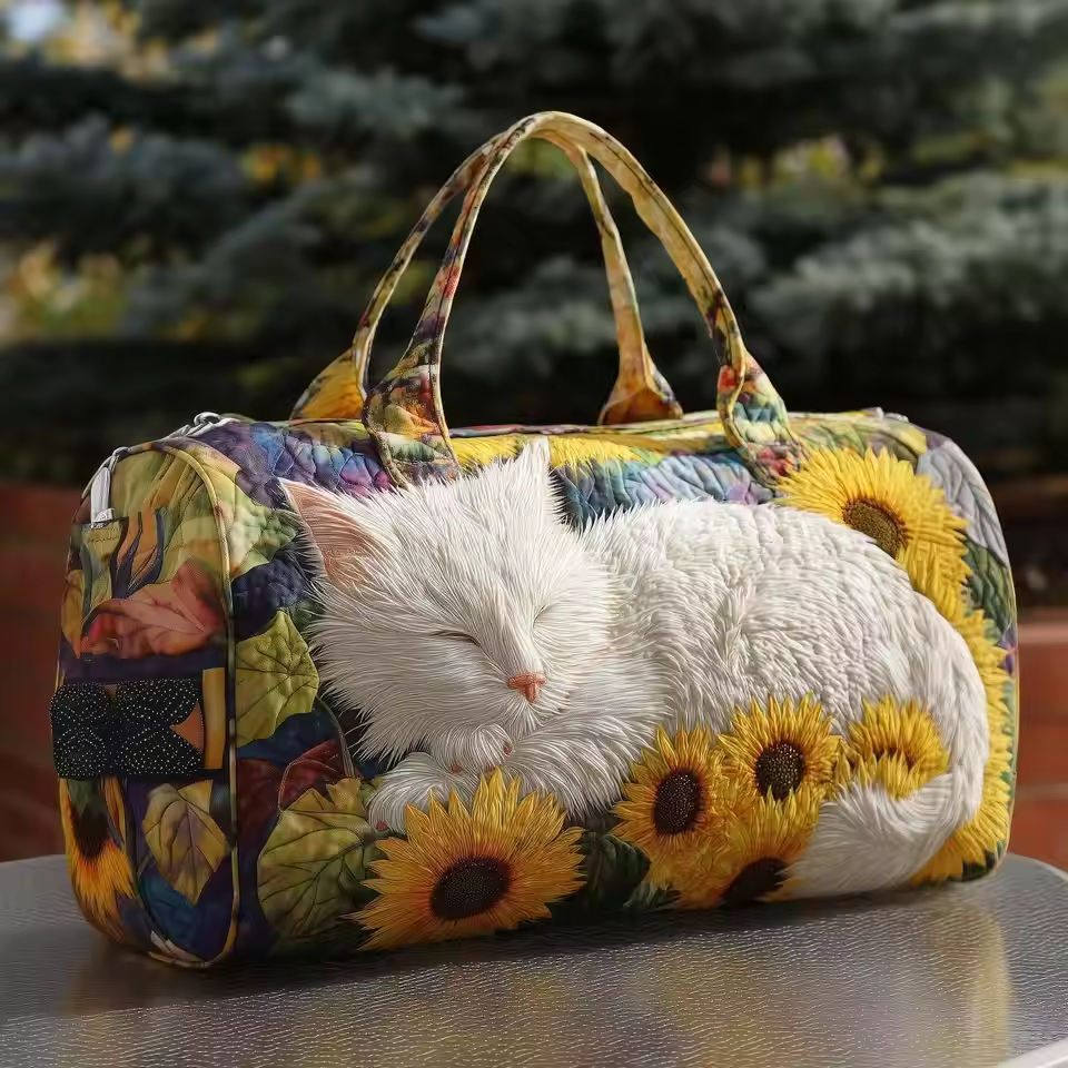 Clémence | Sac de voyage souple fait main – sac de voyage souple motif Clémence