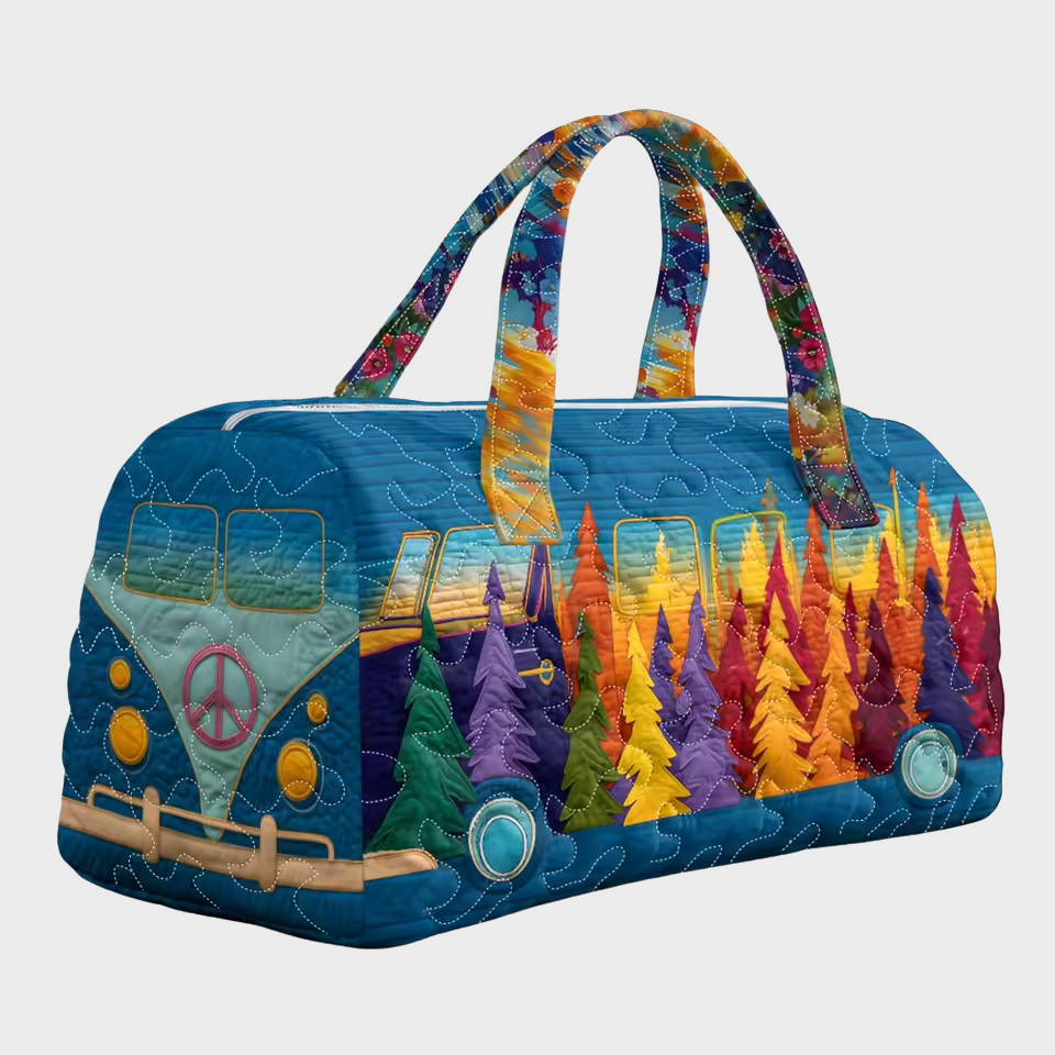 Coralie | Sac de voyage souple fait main – sac de voyage souple motif Coralie, vue 2