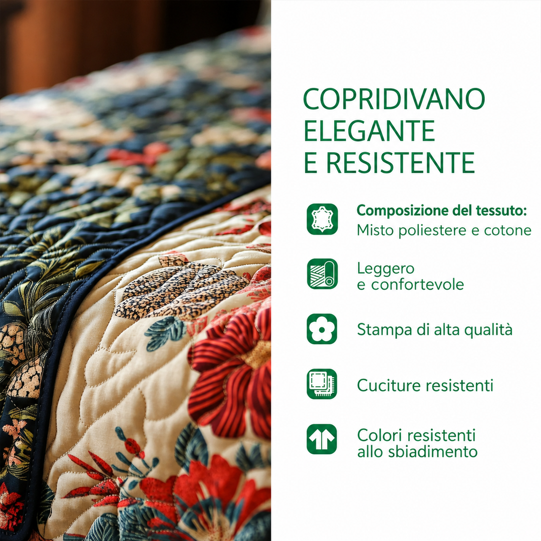 Housse de canapé matelassée – Patchwork rustique – image 12