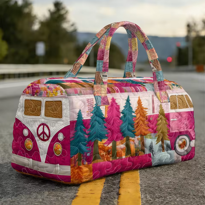 Delphine | Sac de voyage souple fait main – sac de voyage souple motif Delphine