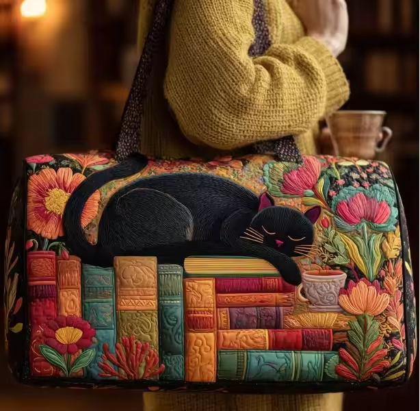 Virginie | Sac de voyage souple fait main – sac de voyage souple motif Virginie
