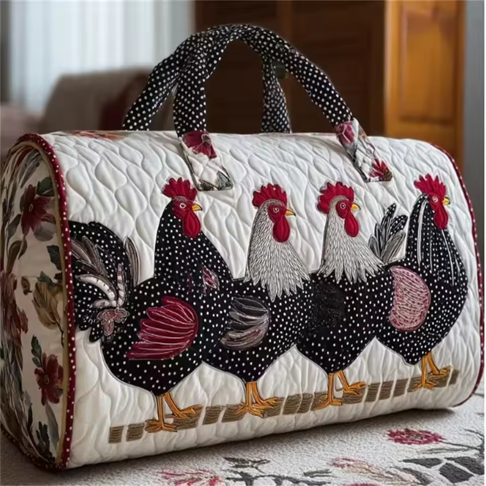 Lucie | Sac de voyage souple fait main – sac de voyage souple motif Lucie