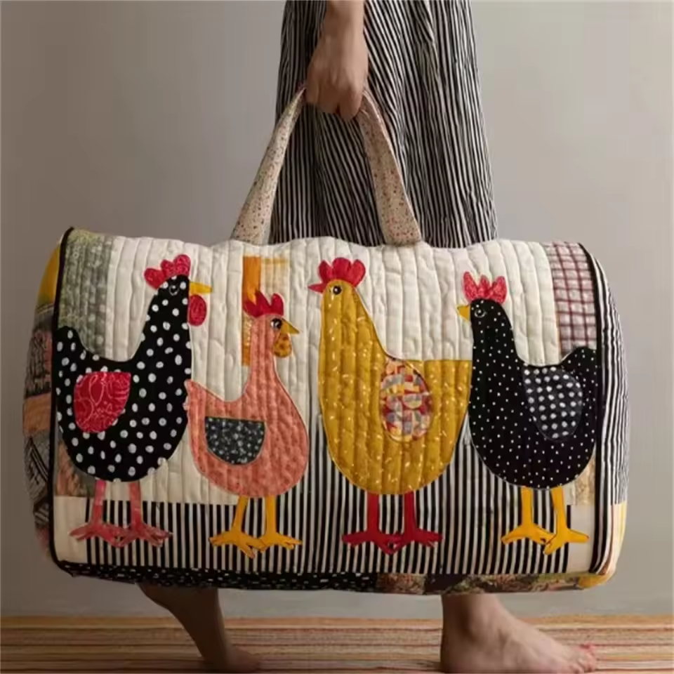Morgane | Sac de voyage souple fait main – sac de voyage souple motif Morgane