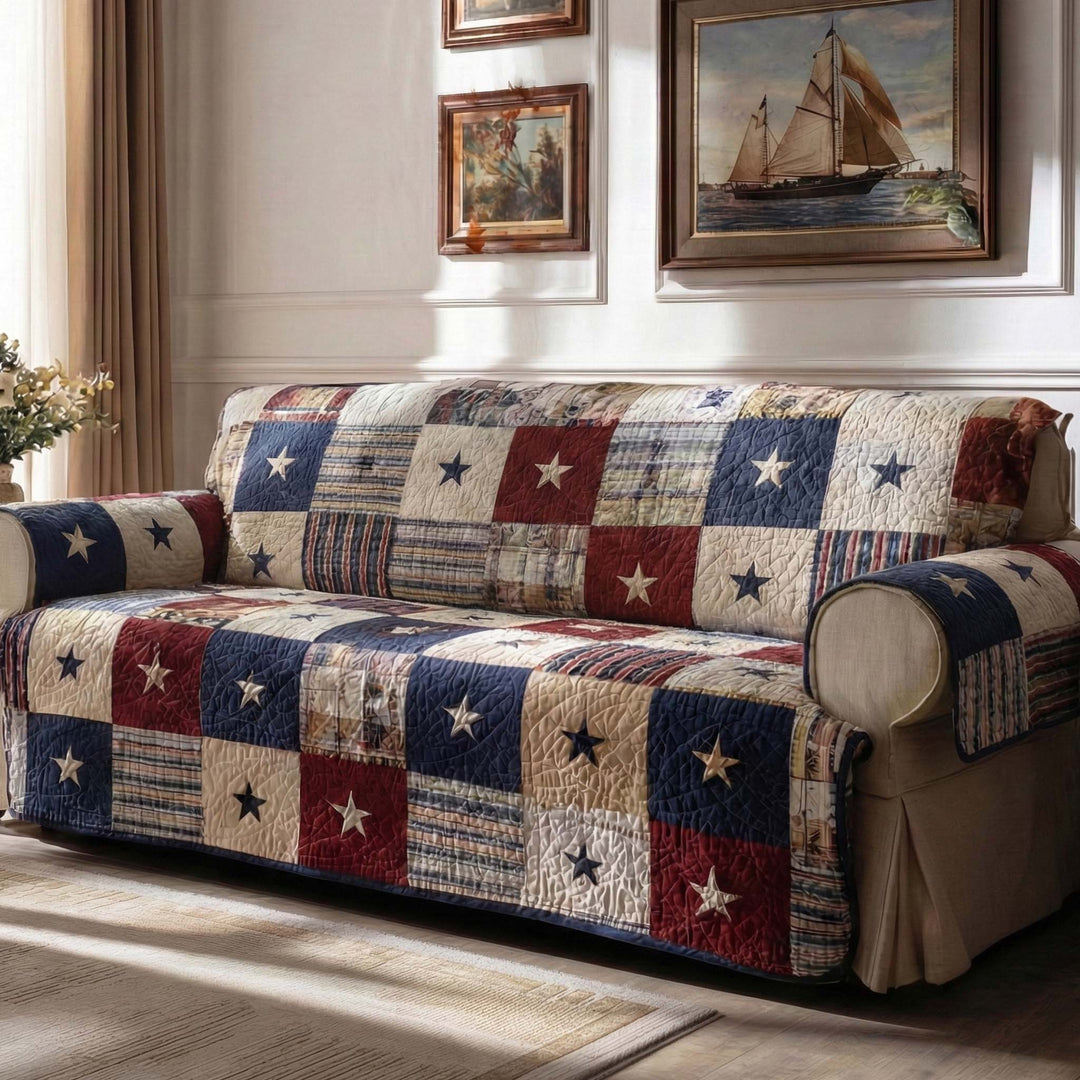 Housse de canapé matelassée – Style américain