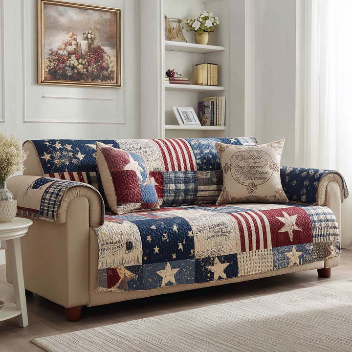 Housse de canapé matelassée – Style américain
