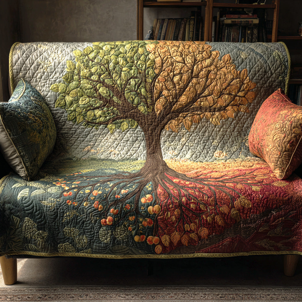 Housse de canapé matelassée – Arbre de vie