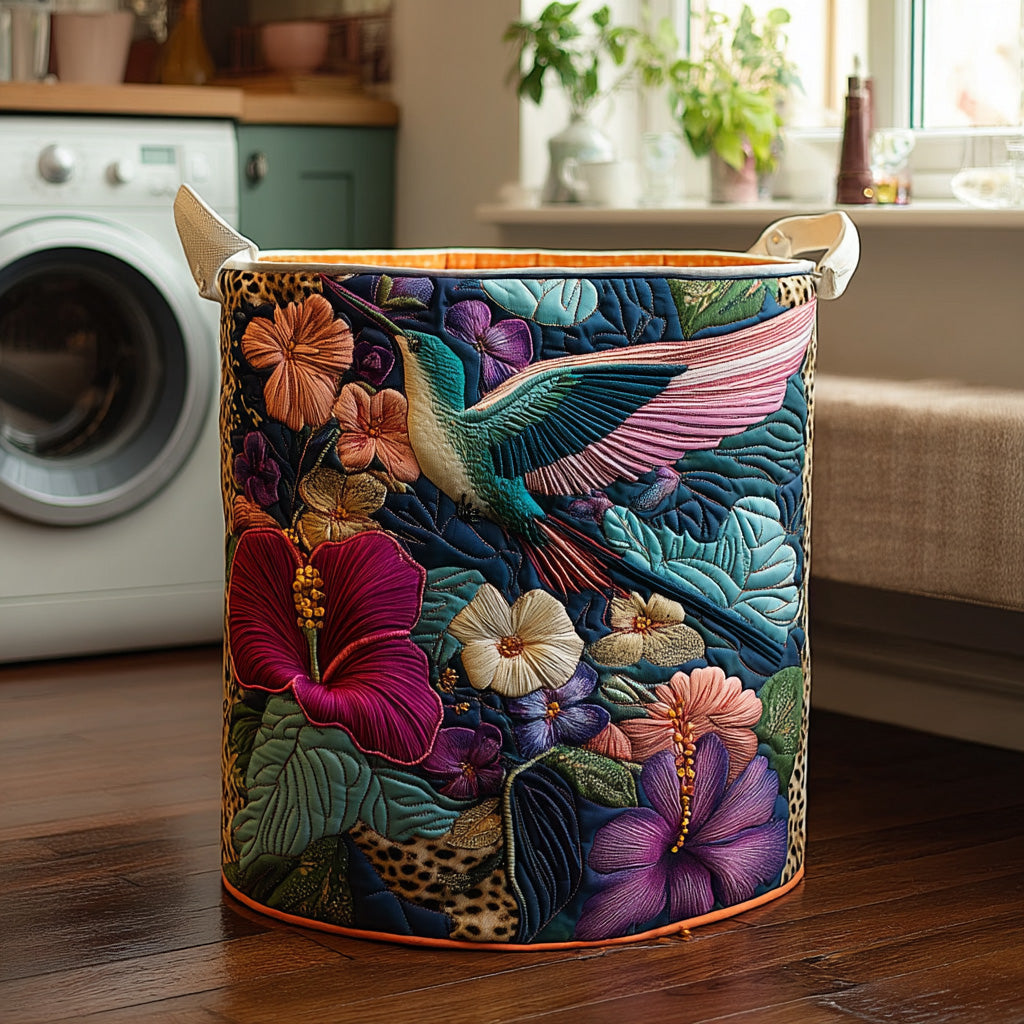 Panier à linge matelassé – Colibri – vue 1