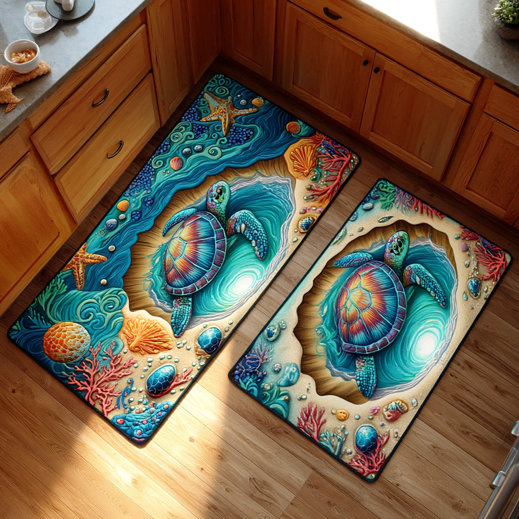 Tapis de cuisine antidérapant – Refuge marin