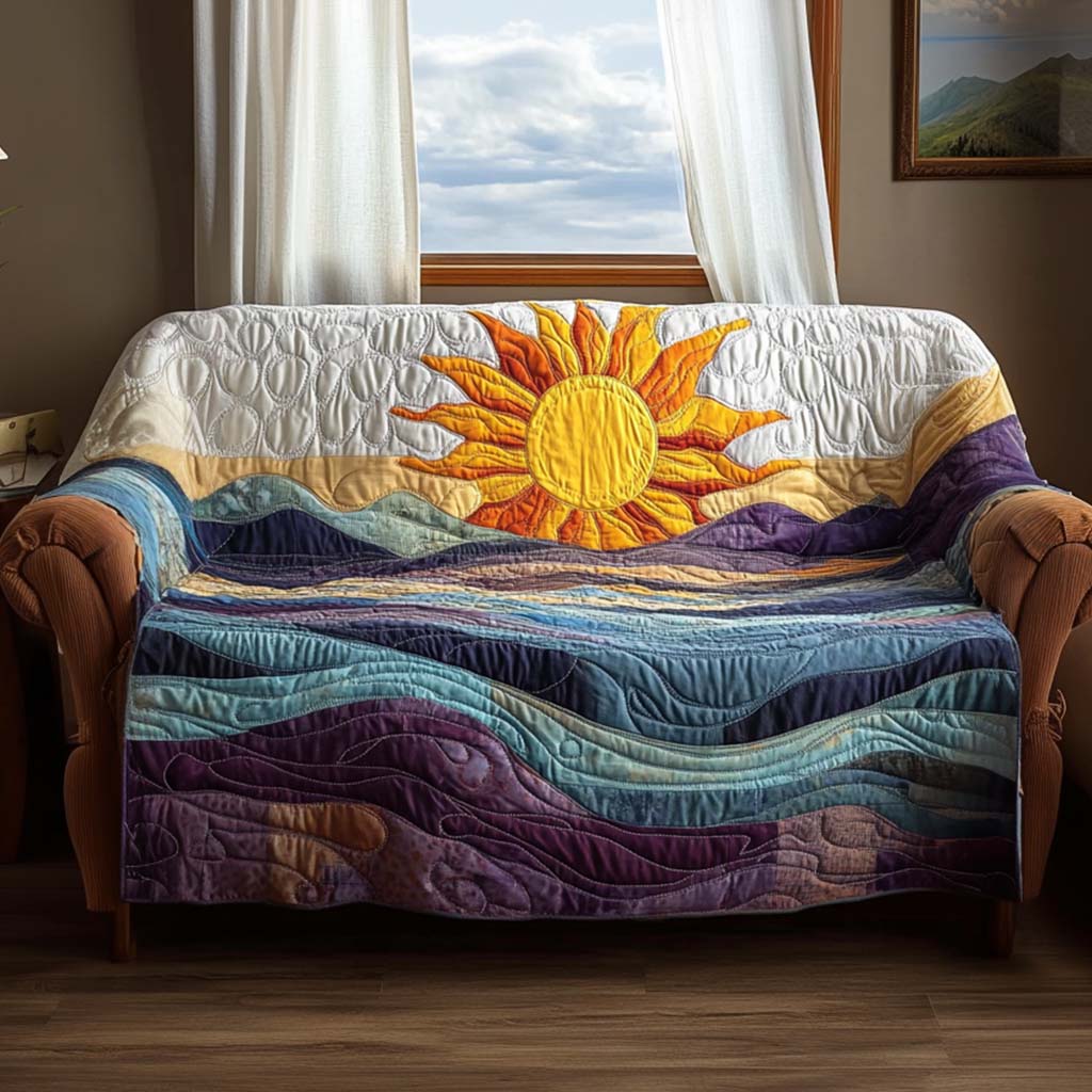 Housse de canapé matelassée – Motif ensoleillé