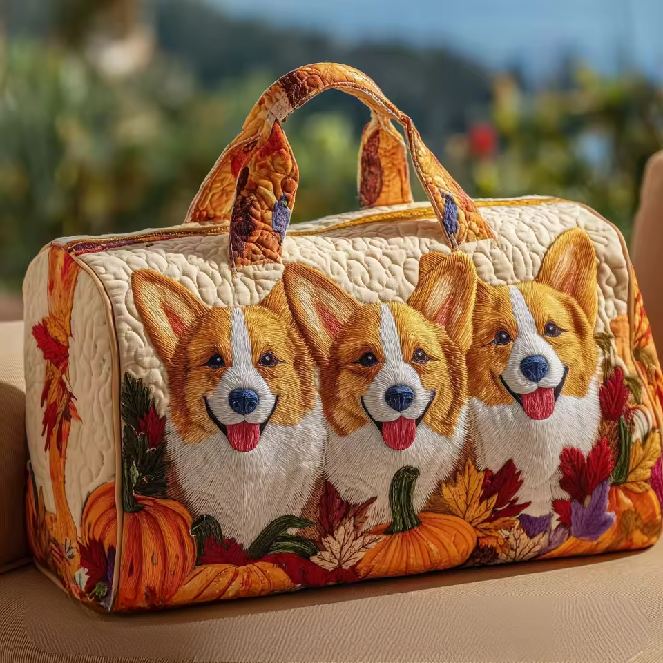 Marie | Sac de voyage souple fait main – sac de voyage souple motif Marie