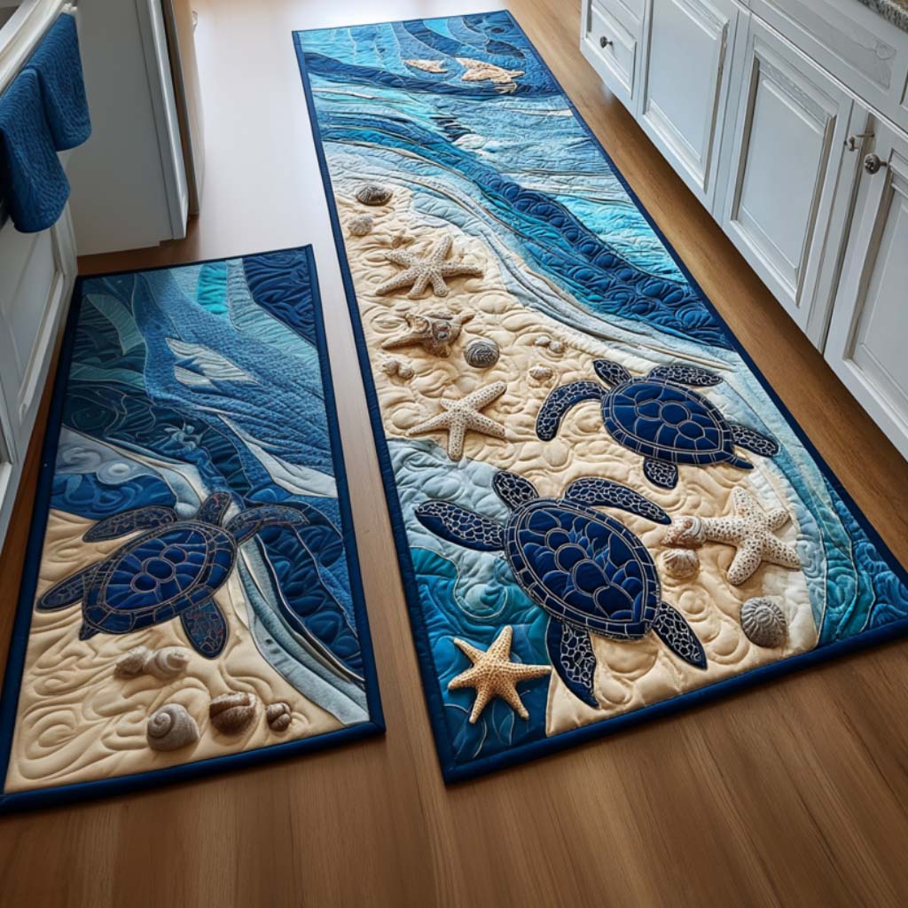 Tapis de cuisine antidérapant – Ambiance bord de mer