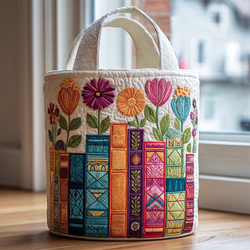Panier à linge matelassé – Motif littéraire – vue 4