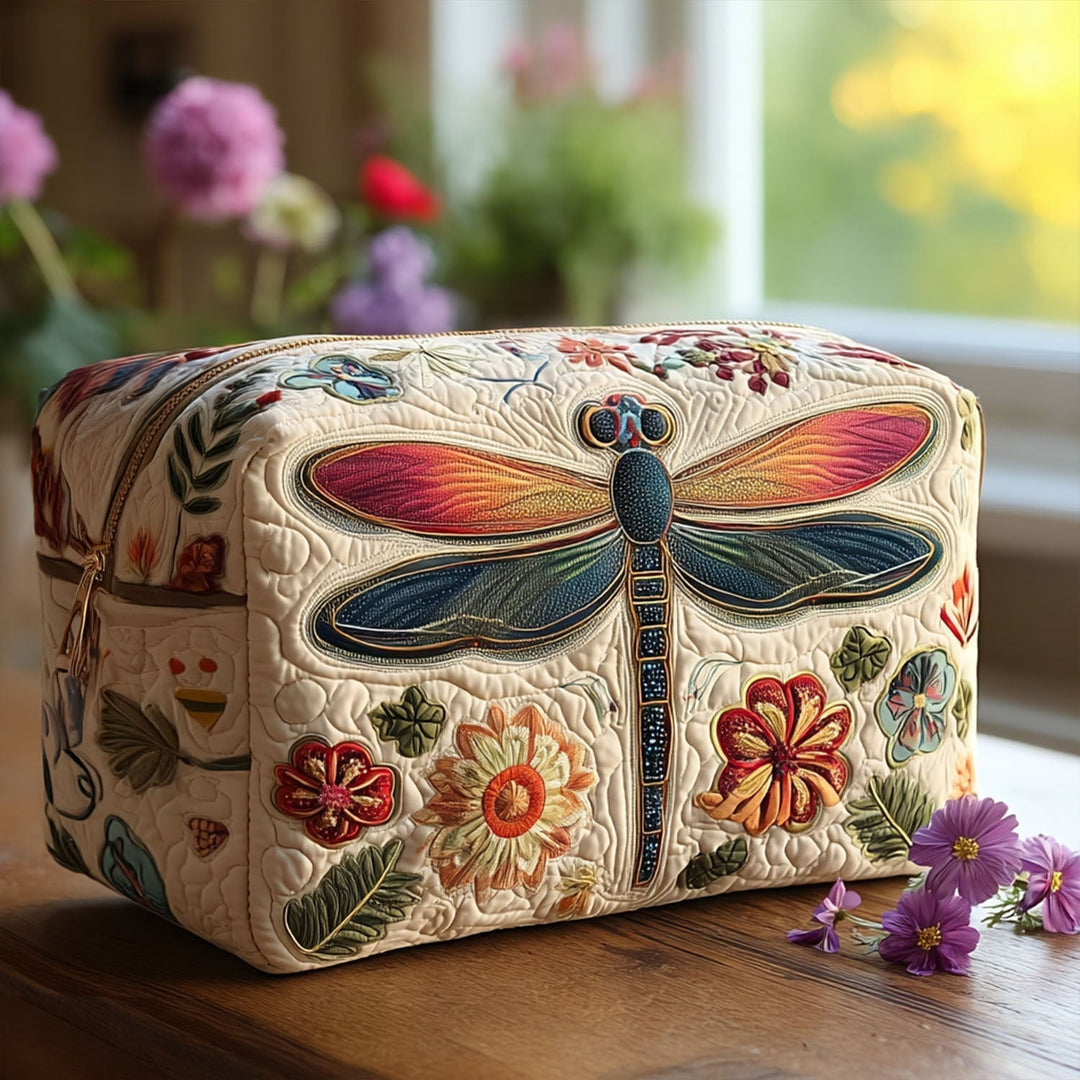 Trousse de maquillage matelassée attrape-rêves aérien – vue 1 – Maria Milano