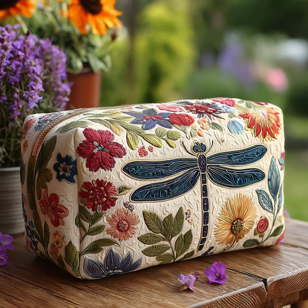 Trousse de maquillage matelassée abeille joyeuse – vue 1 – Maria Milano