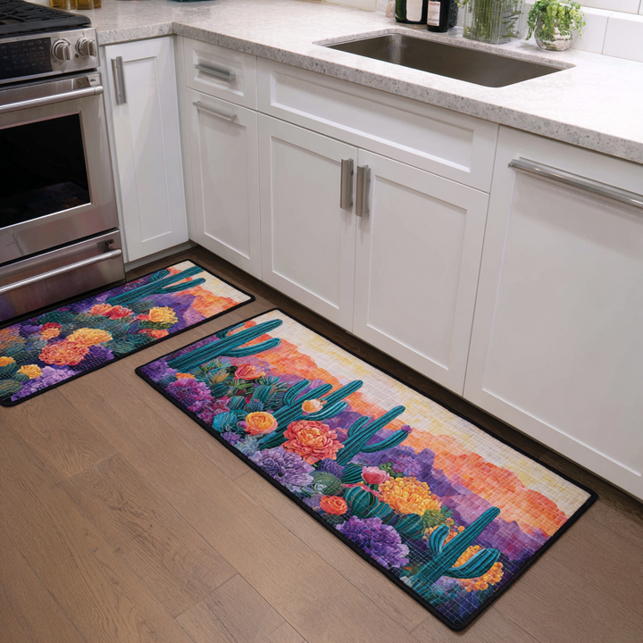 Tapis de cuisine antidérapant – Jardin de cactus