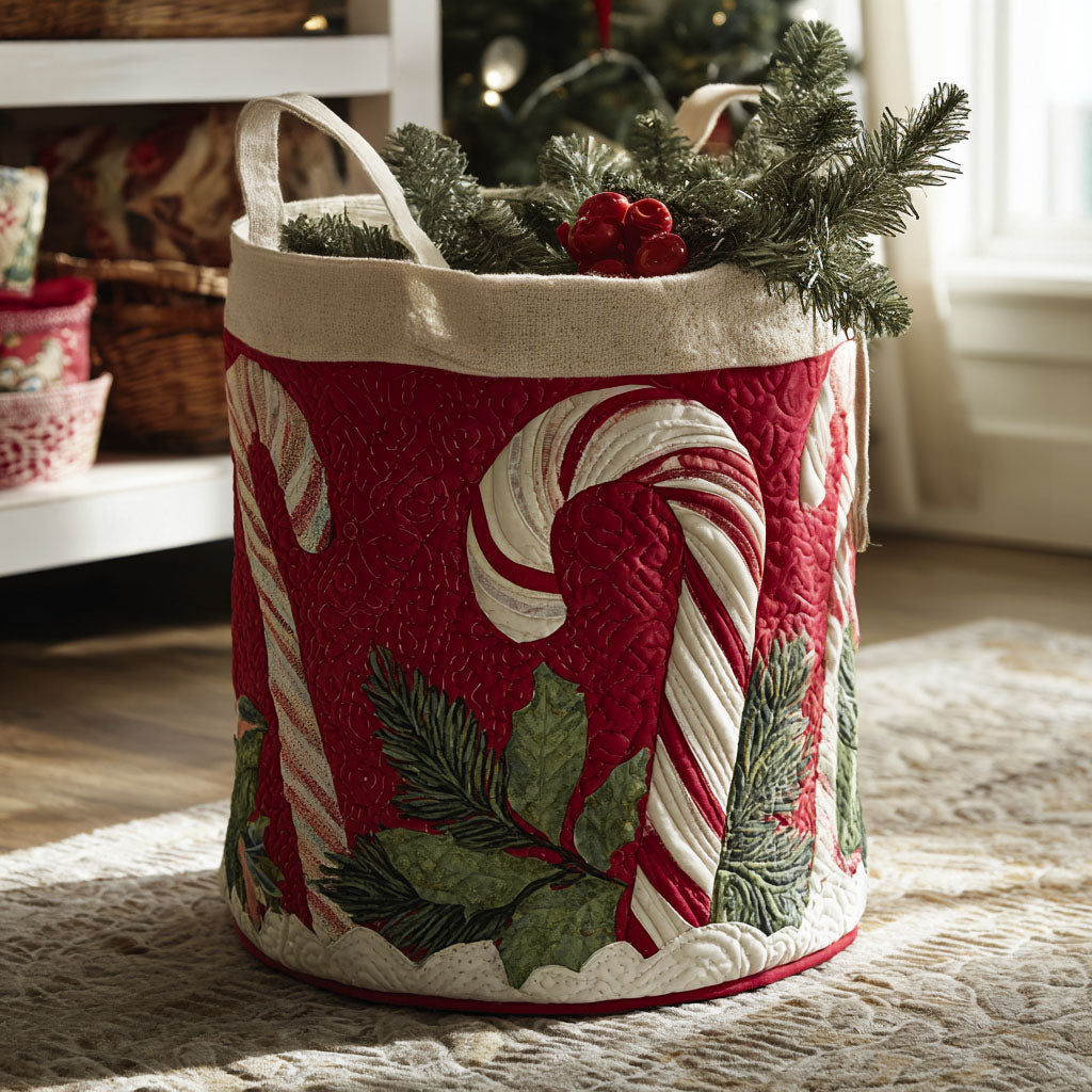 Panier à linge matelassé – Motif de Noël – vue 5