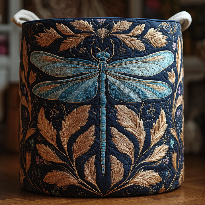 Panier à linge matelassé – Libellules – vue 1