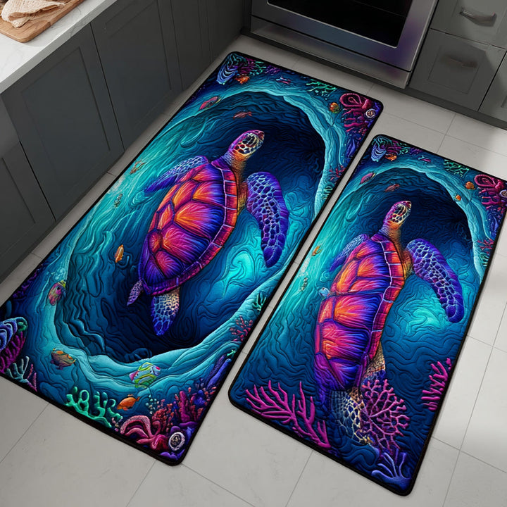 Tapis de cuisine antidérapant – Récif corallien