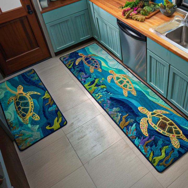 Tapis de cuisine antidérapant – Récif corallien
