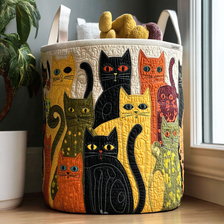 Panier à linge matelassé – Forme de chat – vue 1
