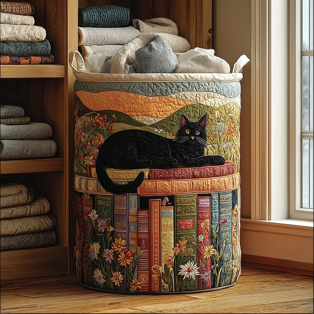 Panier à linge matelassé – Chats – vue 1