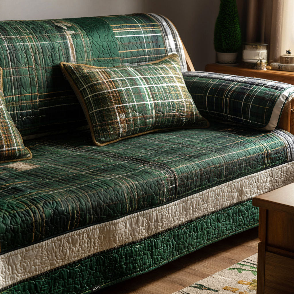 Housse de canapé matelassée – Motif de Noël