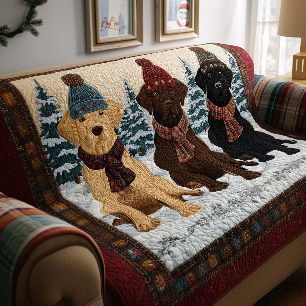 Housse de canapé matelassée – Labrador Retriever