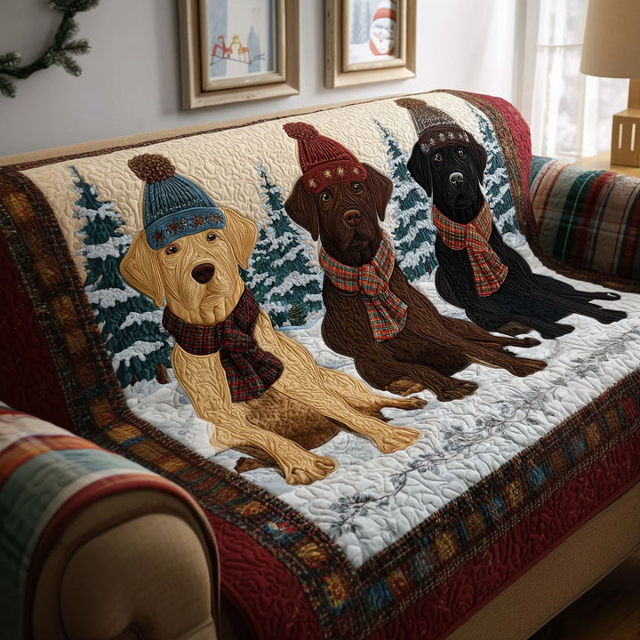 Housse de canapé matelassée – Labrador Retriever