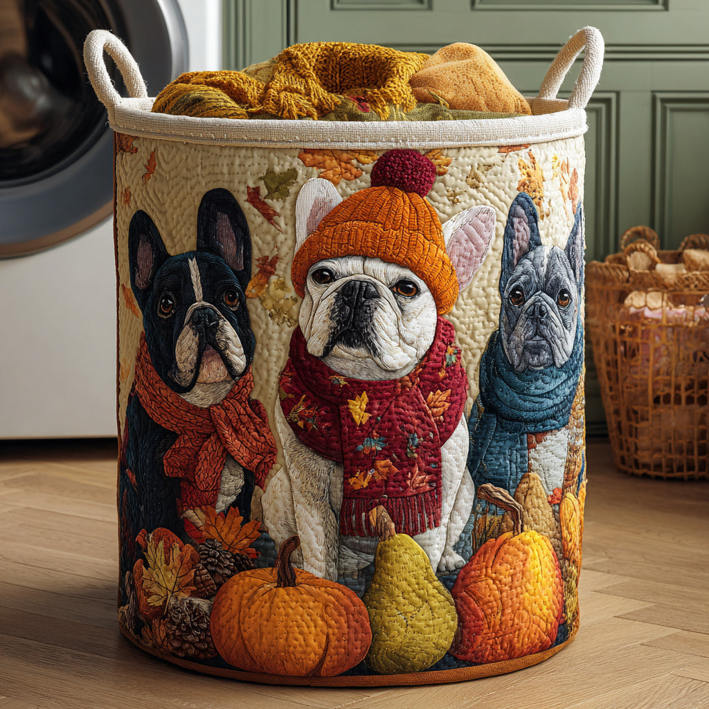 Panier à linge matelassé – Bulldog – vue 1