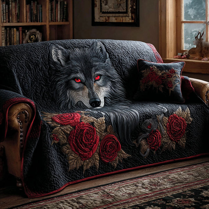 Housse de canapé matelassée – Loup – image 10