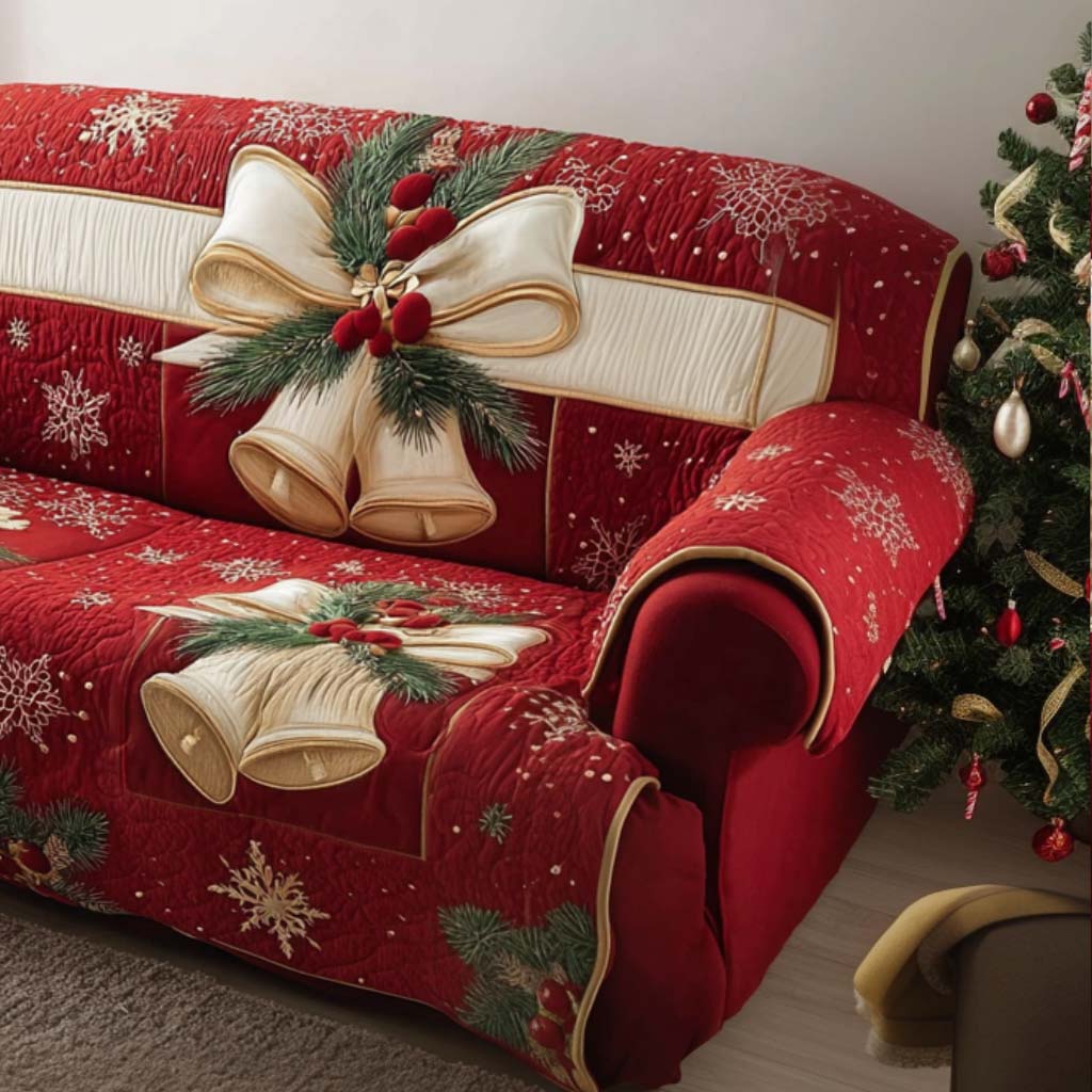 Housse de canapé matelassée – Motif de Noël