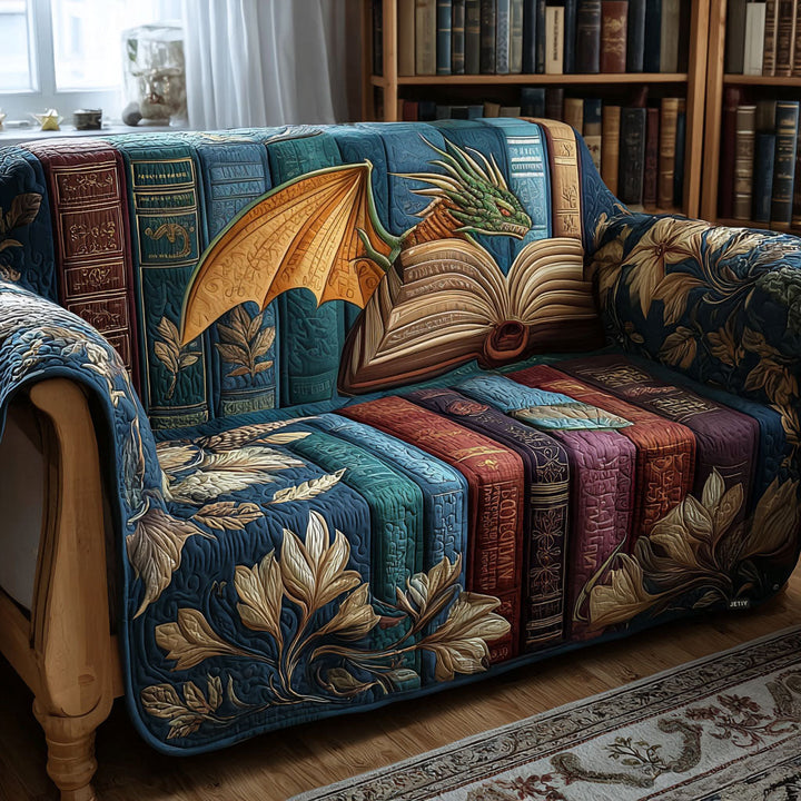 Housse de canapé matelassée – Dragon légendaire – image 1