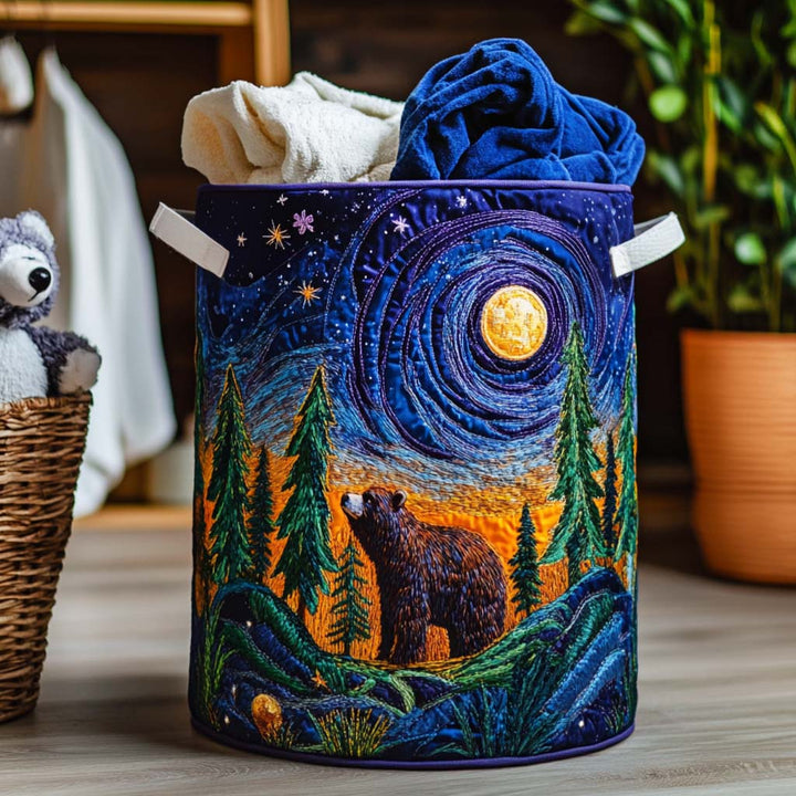 Panier à linge matelassé – Ours – vue 4