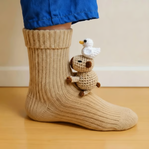 Chaussettes à Motif de Souris Maria
