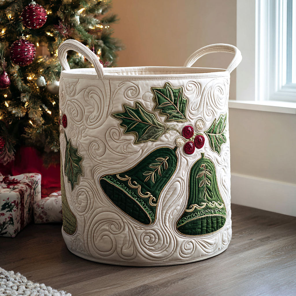 Panier à linge matelassé – Motif de Noël – vue 6