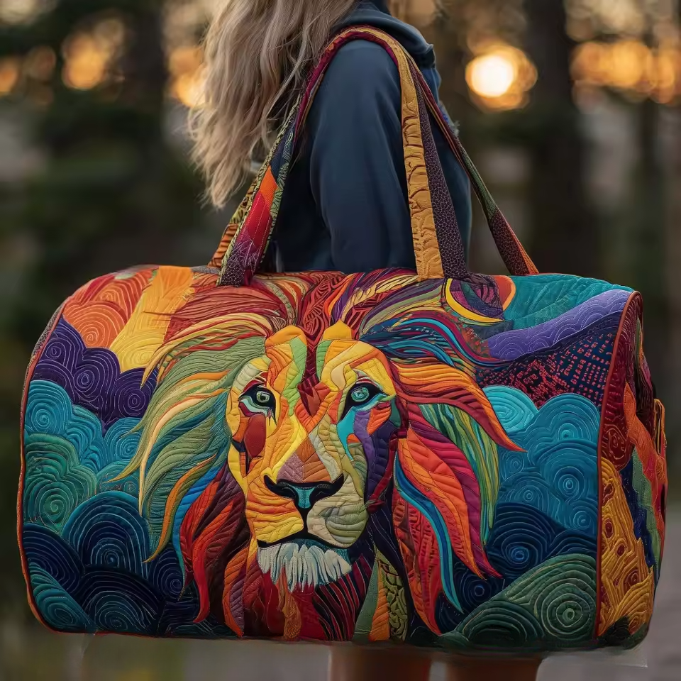 Quitterie | Sac de voyage souple fait main – sac de voyage souple motif Quitterie
