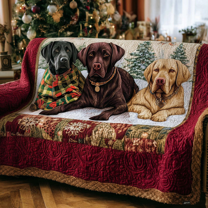 Housse de canapé matelassée – Labrador Retriever