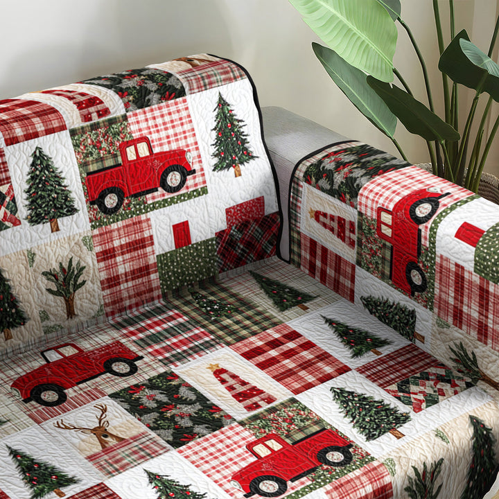 Housse de canapé matelassée – Motif de Noël