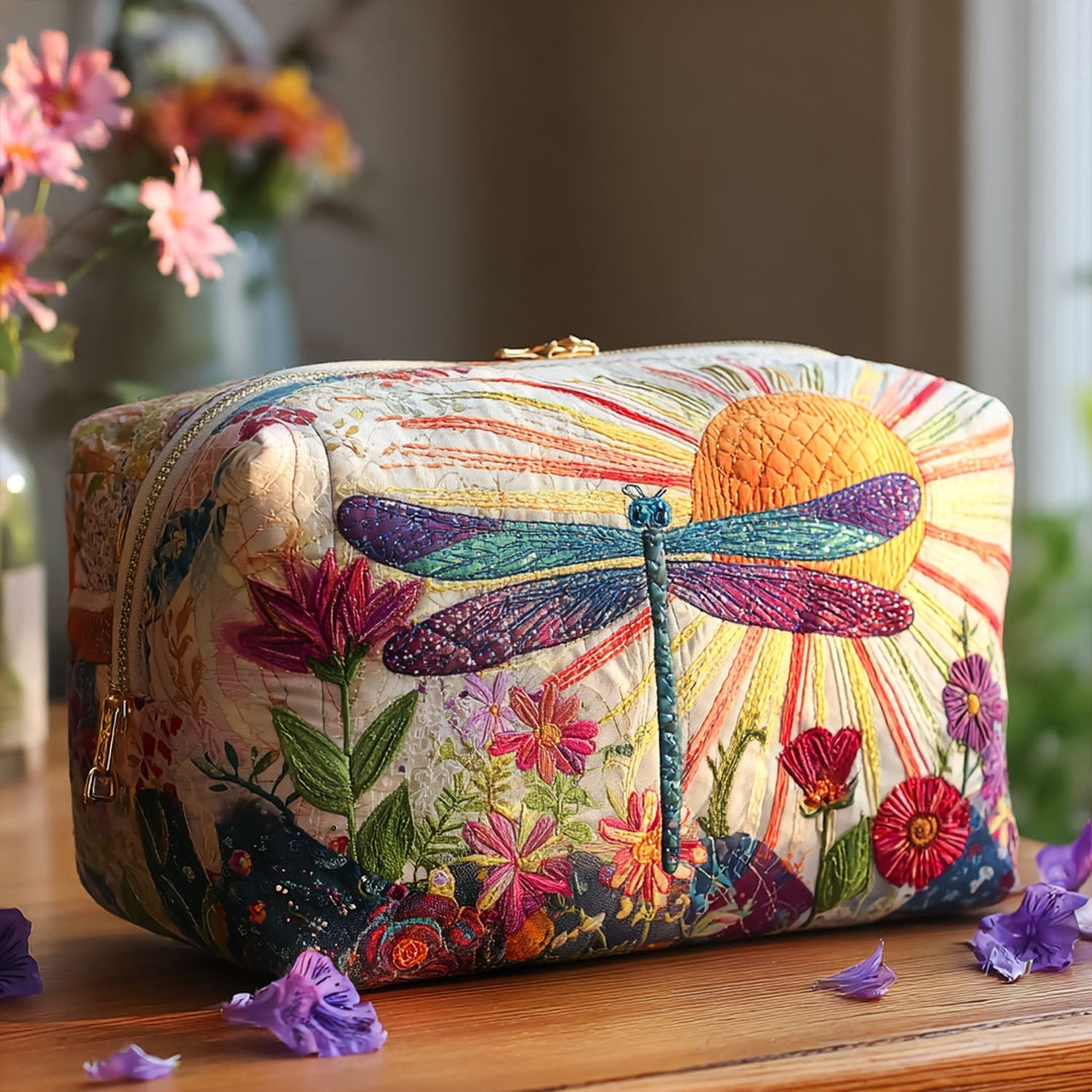 Trousse de maquillage matelassée envol délicat – vue 1 – Maria Milano