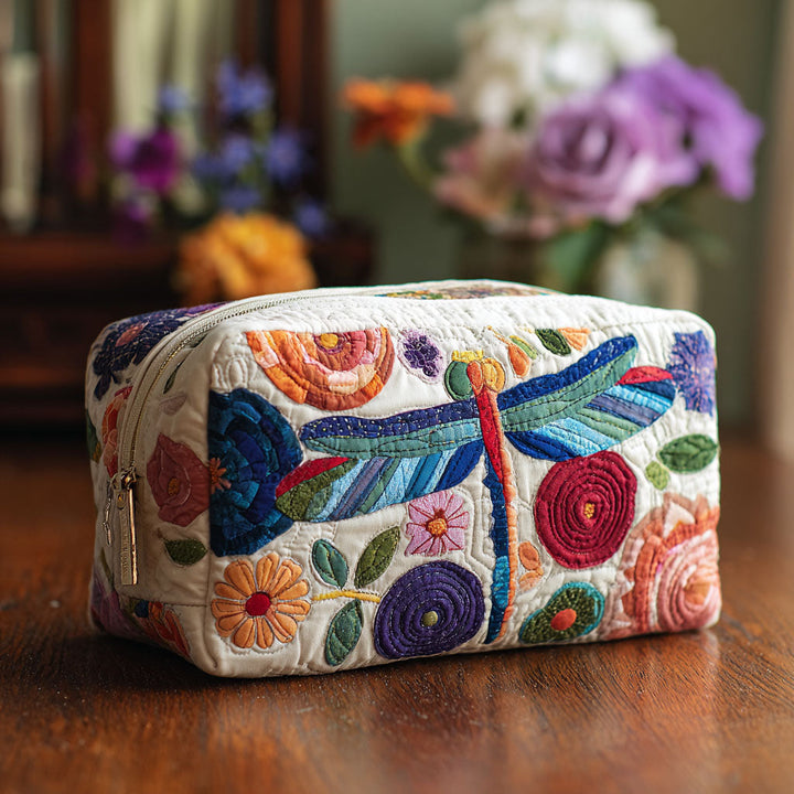 Trousse de maquillage matelassée envol coloré – vue 1 – Maria Milano