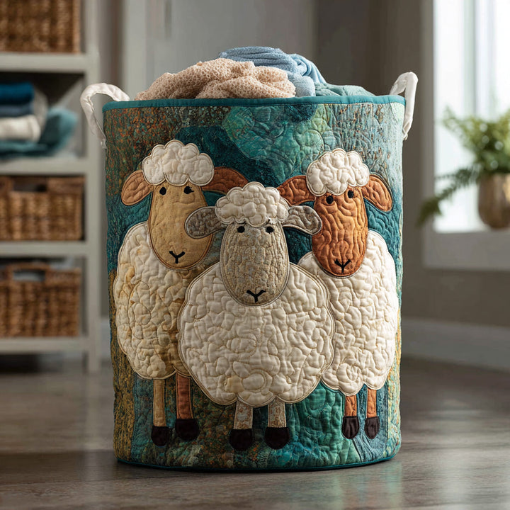 Panier à linge matelassé – Petits animaux tout doux – vue 1