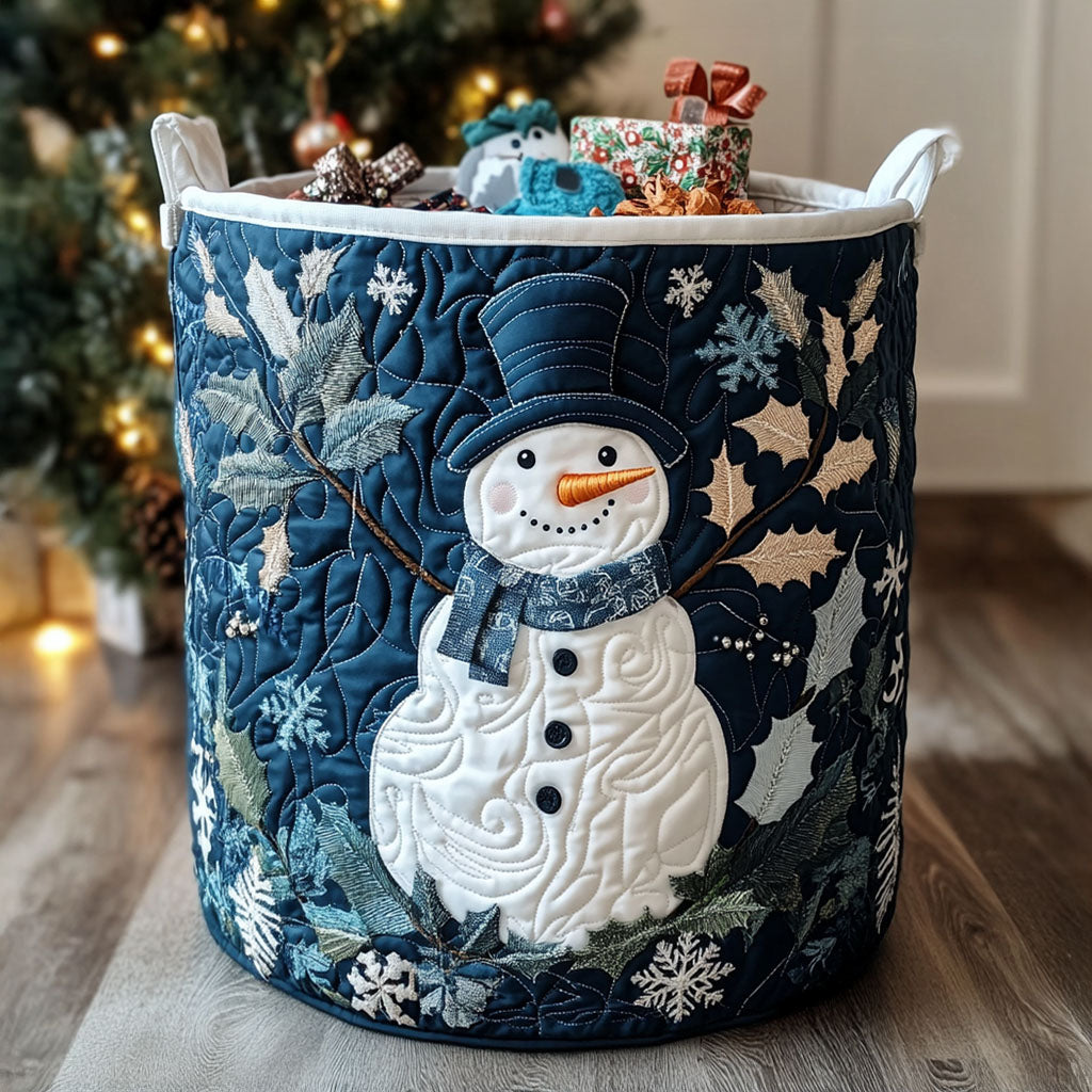 Panier à linge matelassé – Motif de Noël – vue 4