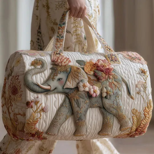 Helen | Sac de voyage matelassé à motifs floraux
