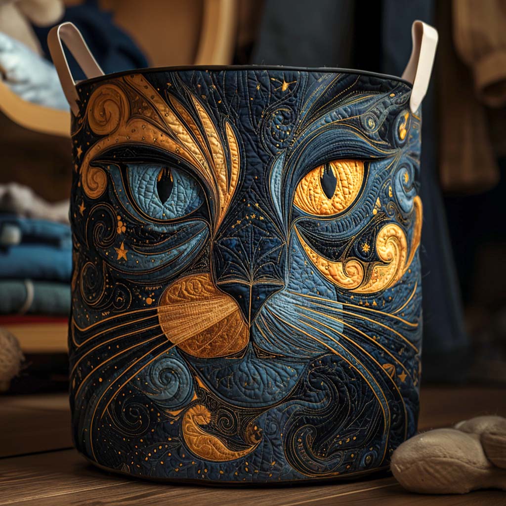 Panier à linge matelassé – Chats – vue 1